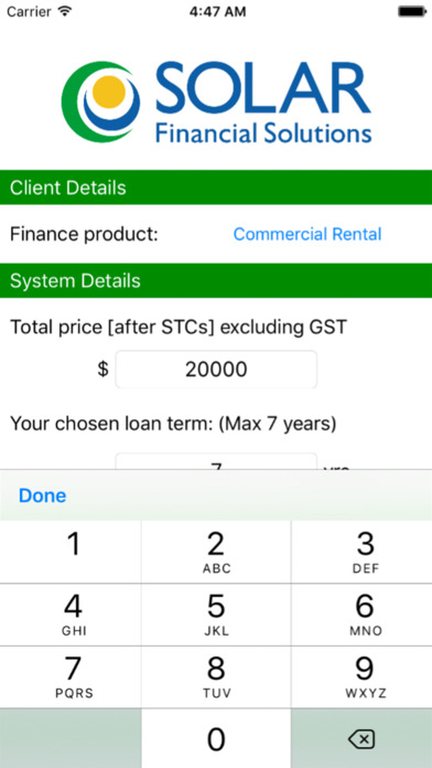 SolarFinancialCalculator screenshot 2