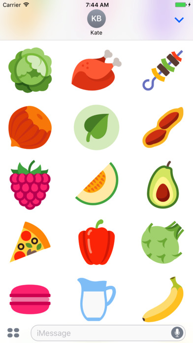 Food Stickers for iMessage screenshot 3