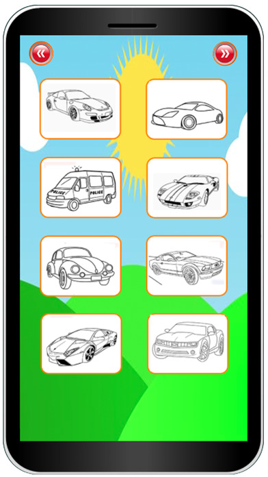 Mini Cars Colouring Book Game screenshot 2