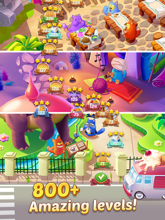 Cookie Cats - a singing puzzle adventurescreeshot 2