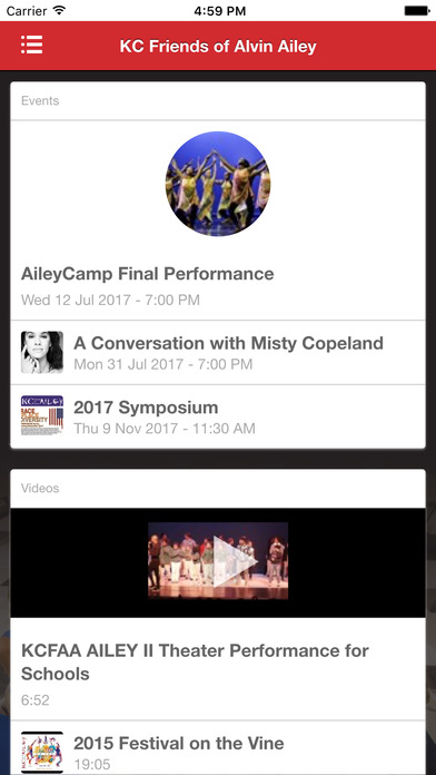 KC Friends of Alvin Ailey screenshot 2