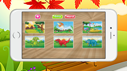 Kids Jigsaw Puzzles Games for World of Dinosaurs screenshot 4