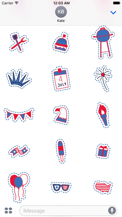 America Independence Day Fourth July Sticker Pack screenshot 3