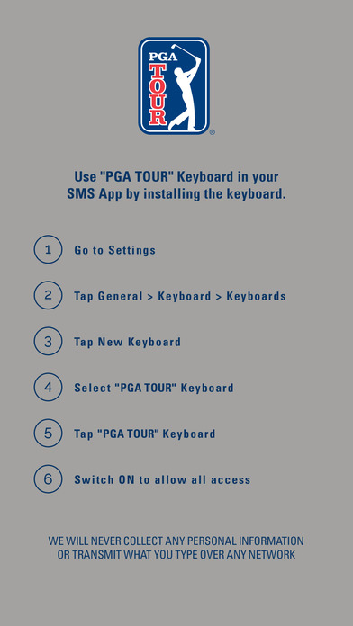 PGA TOUR Emoji Keyboard screenshot 2