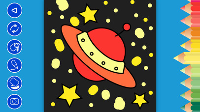 Kids Doodle: Coloring Book Space Game For Kids screenshot 3