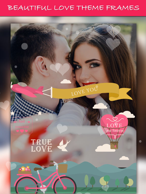 romantic photo frames app
