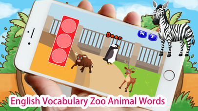 English Vocabulary Zoo Animal Words screenshot 2