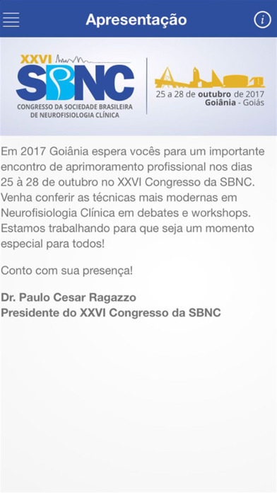 XXVI Congresso da SBNC screenshot 4
