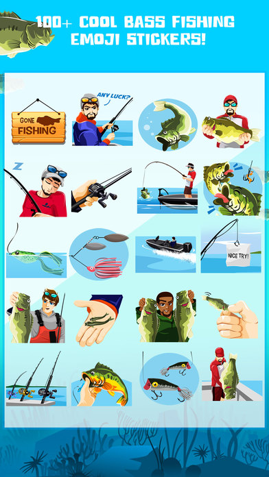 BassMoji – Pro Bass Fishing Emoji & Stickers Pro screenshot 2