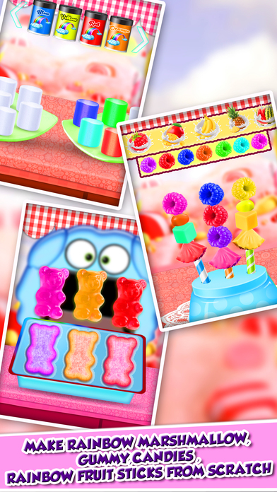 Sweet Gummy Candy Maker Chef! Rainbow Food Fair screenshot 2