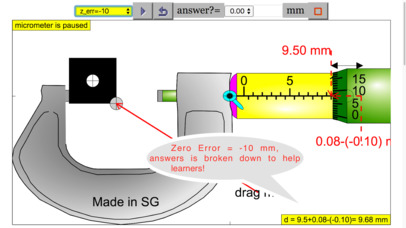 Micrometer Simulator Pro screenshot 2