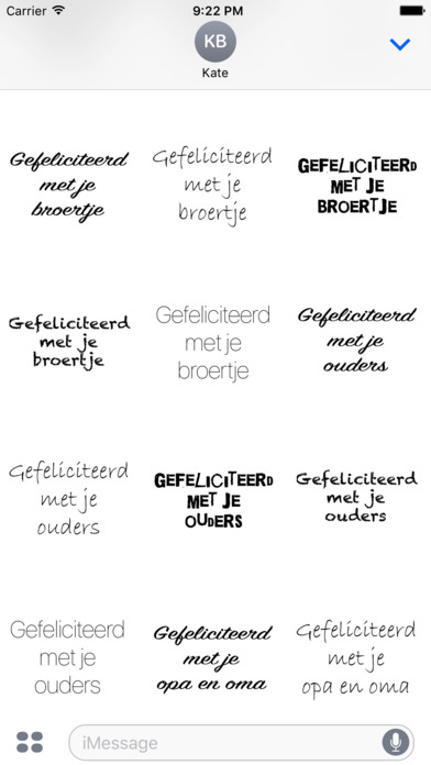 Gefeliciteerd stickers NL screenshot 3