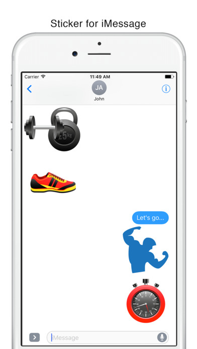 Gym Workout Stickers – Muscle & Yoga screenshot 2