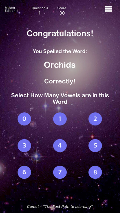 Master - Comet Spelling screenshot 3
