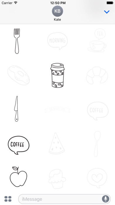 Animated Cute Breakfast Stickers screenshot 3