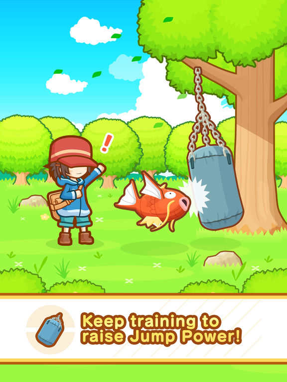 Screenshots of Pokémon: Magikarp Jump for iPad