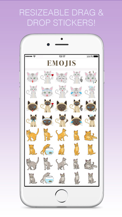 Cats - emoji sticker pack for cat lovers screenshot 2