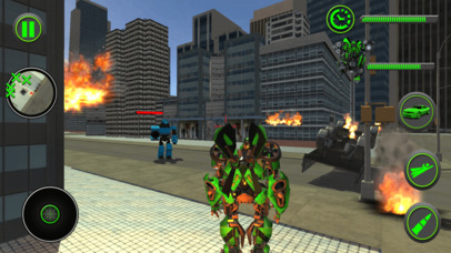 Flying Robot Car Transform War screenshot 3