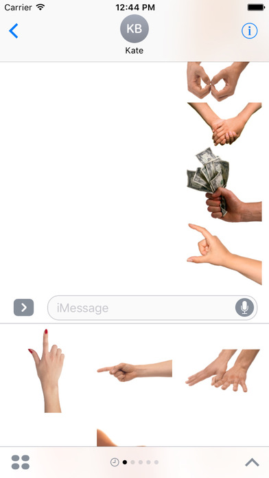 Hand Gesture Pack Stickers for iMessage screenshot 2