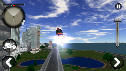 Flying Motorbike Stunt Simulation 3D screenshot 4
