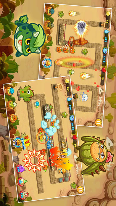 Fruit Battle-Tower Defense Radish Guard War screenshot 2