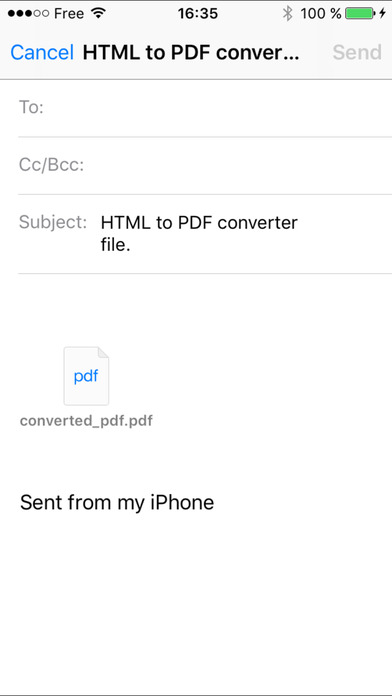 HTML to PDF Converter screenshot 3