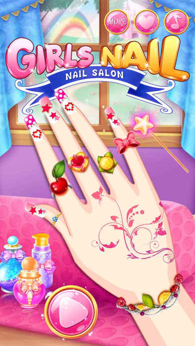 Girls Nail - Makeover Salon Games for kids screenshot 2