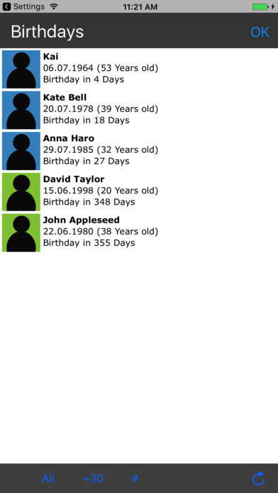 Birthdays + Widget + Watch screenshot 4
