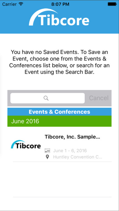 Tibcore Events Container screenshot 2