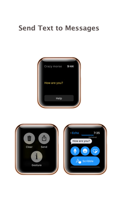 Crazy Morse Code - quick typing for apple watch screenshot 2