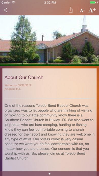 Toledo Bend Cowboy Church screenshot 2