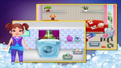 Home Laundry Girl Game screenshot 2