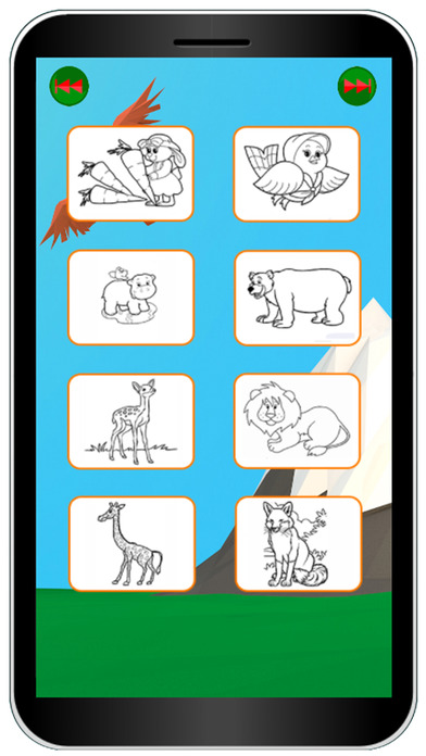 Amazing Animal Zoo Colouring Book Game screenshot 2