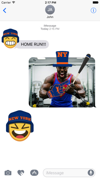 New York M Baseball Stickers & Emojis screenshot 2