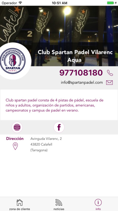 CLUB SPARTAN PADEL screenshot 2