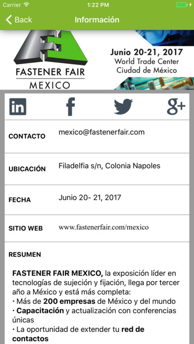 Fastener Fair Mexico screenshot 3