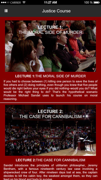 Justice with Michael Sandel screenshot 2