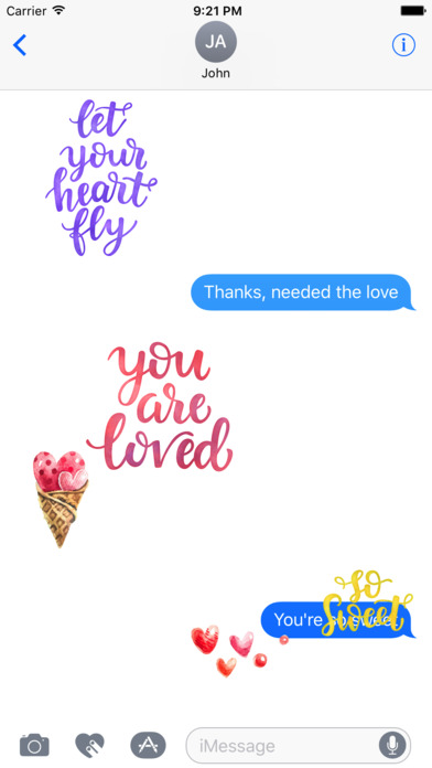 Watercolor Love, Gifts & Quotes Stickers screenshot 3