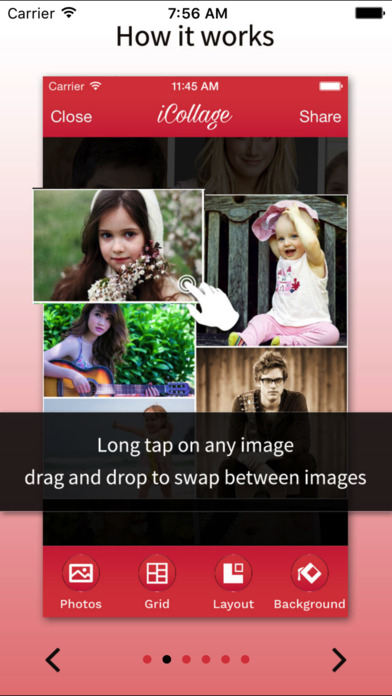 Visage camera - photos edit plus collage maker screenshot 2
