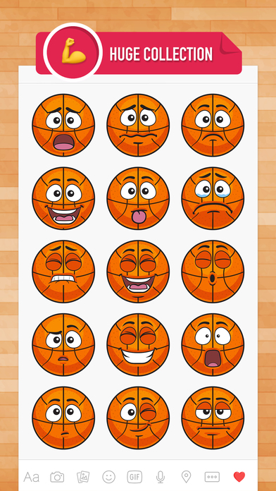 BasMoji - basketball emoji & stickers for iMessage screenshot 2