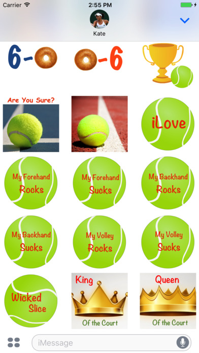 Fun Tennis Stickers screenshot 4