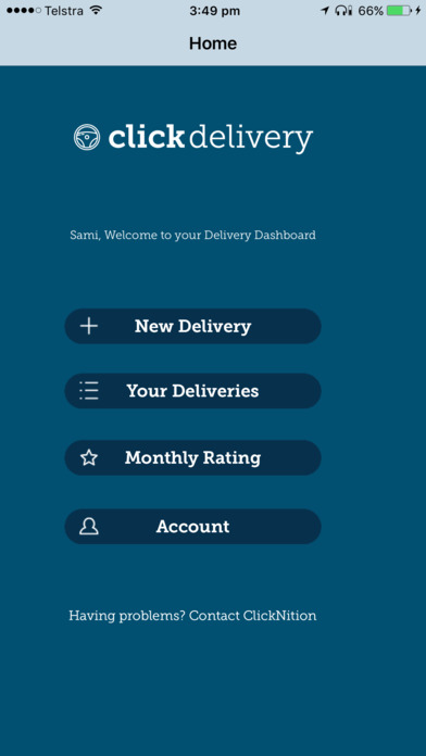 ClickDelivery screenshot 2