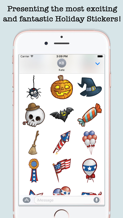 Animated Holidays Sticker Pack For iMessage screenshot 4