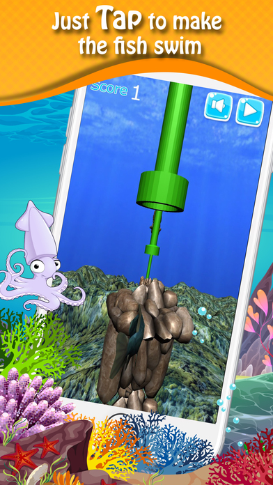 Splashy Fish - Underwater flappy gold fish game screenshot 2