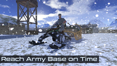 Snow Mountain Army Cargo Bike & Delivery Sim screenshot 2