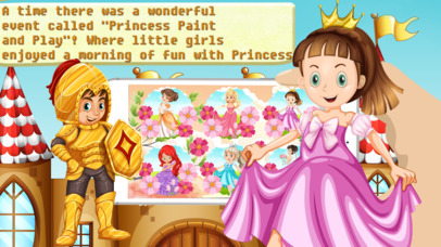 Princess Color Page 2 - Paint magic coloring book screenshot 2