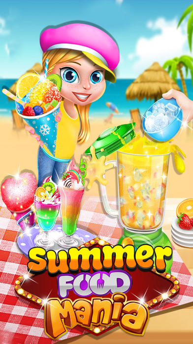 Summer Food Mania - Frozen Ice Maker Games screenshot 4