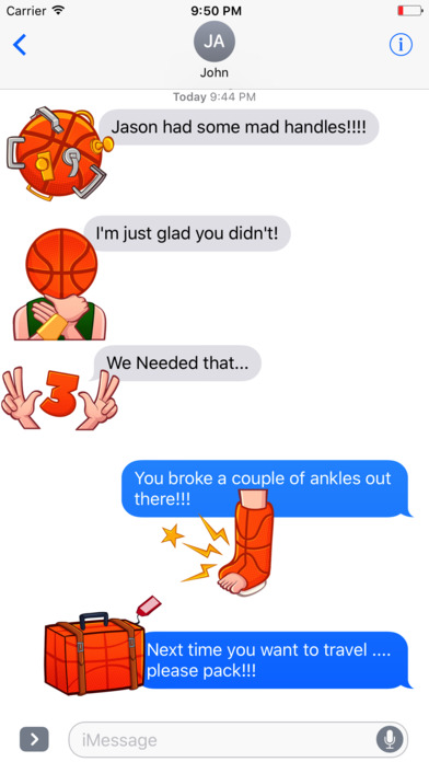 Ballermojis- Talk Trash Basketball Sticker Emojis screenshot 2