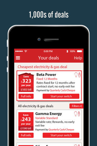 Voltz - Energy Switching App screenshot 2