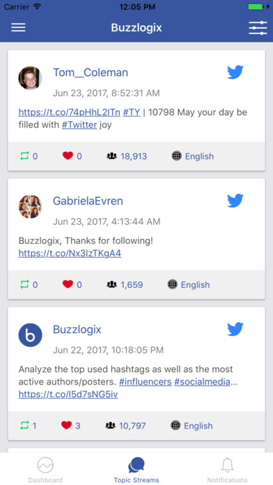 Buzzlogix - Social Media Tools screenshot 2